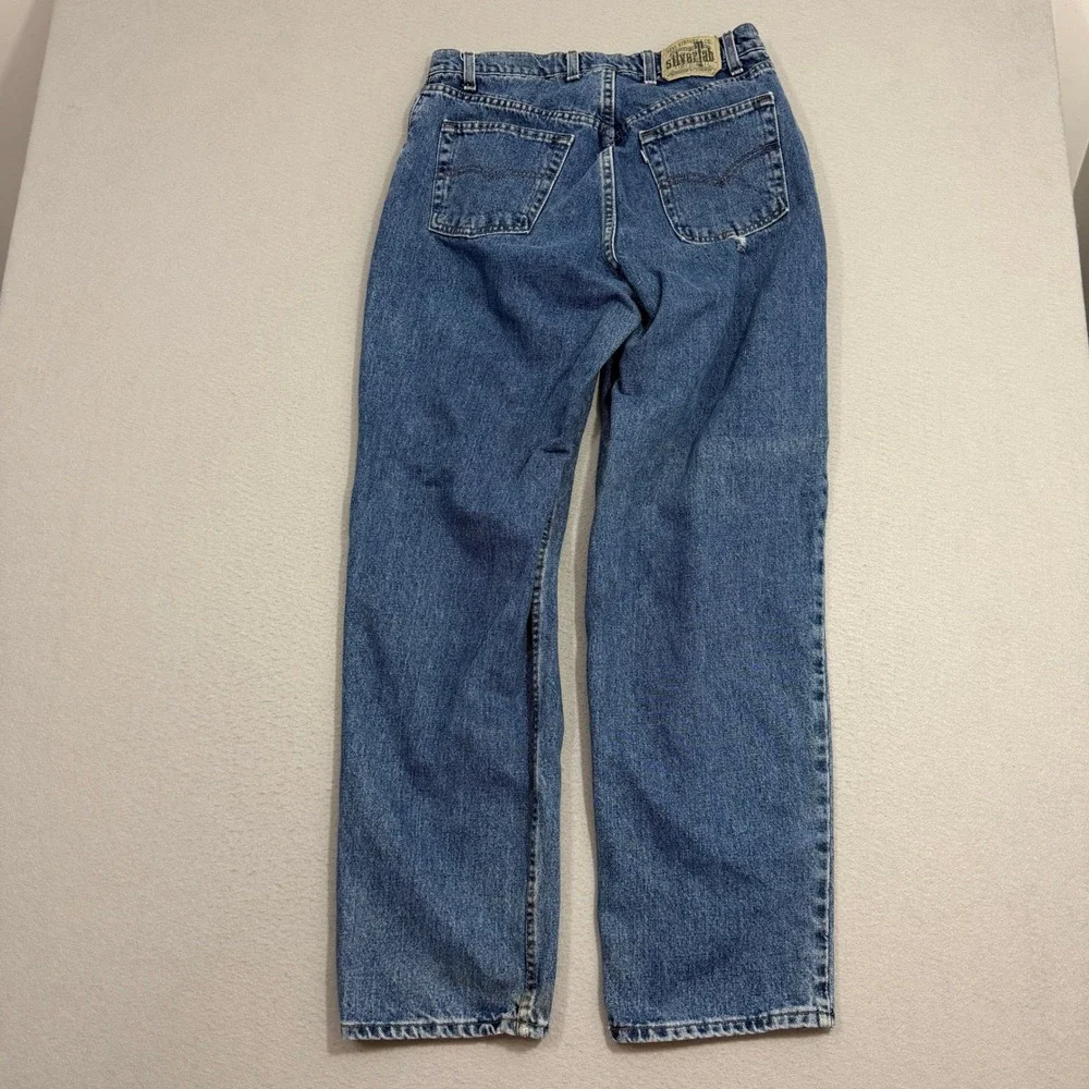 Vintage Levis Silvertab Baggy Jeans 33x32 Purple Tag 90s Denim Made in USA 1993